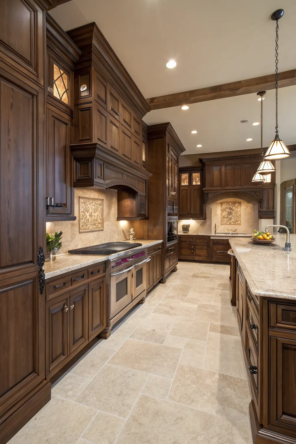 25 Kitchen Cabinet Color Ideas That Completely Transform a Kitchen For Deep walnut kitchen cabinets create a rich, upscale look with strong natural character