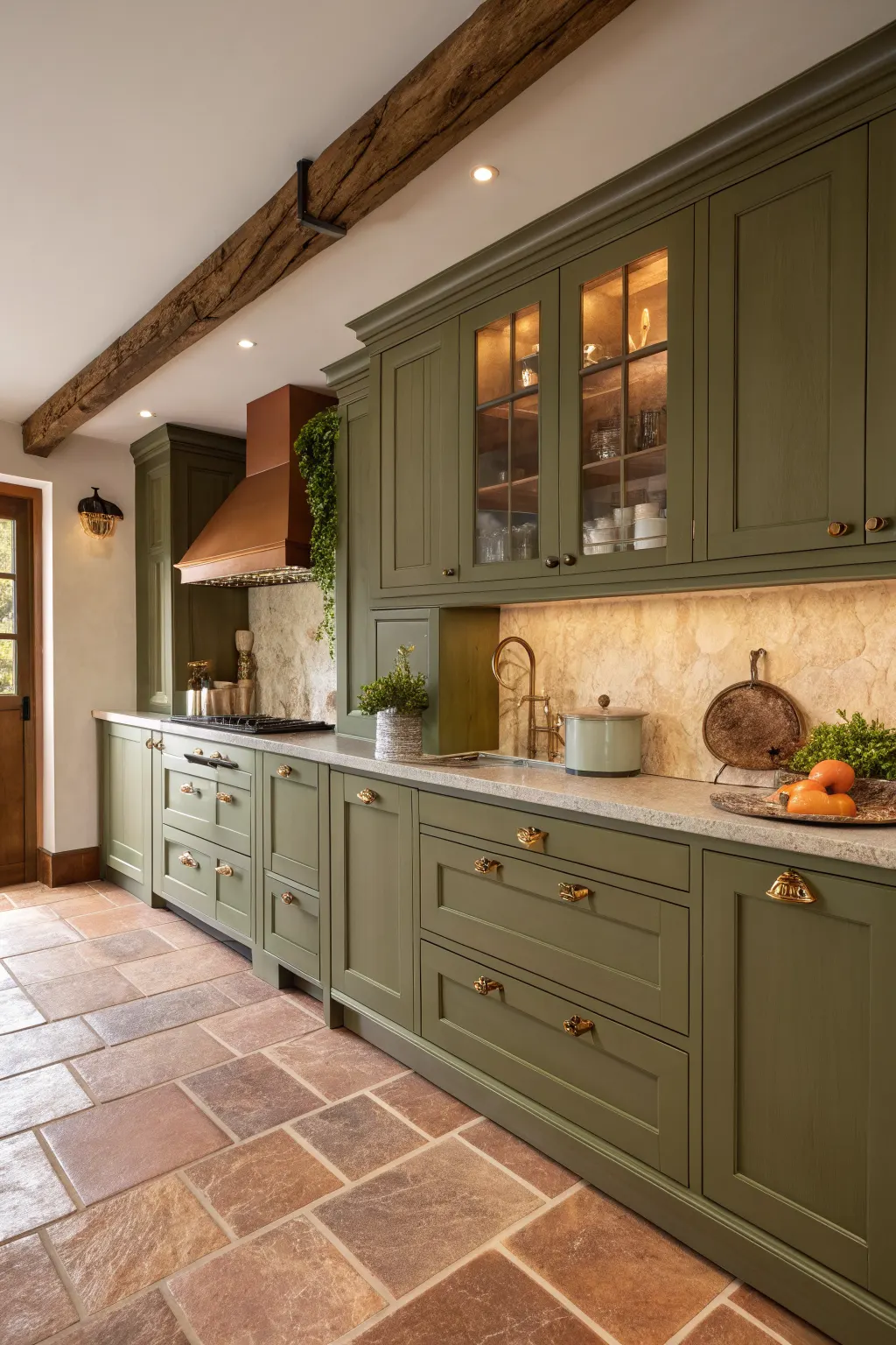 25 Kitchen Cabinet Color Ideas That Completely Transform a Kitchen For Olive green cabinets offer a deeper, more grounded version of green