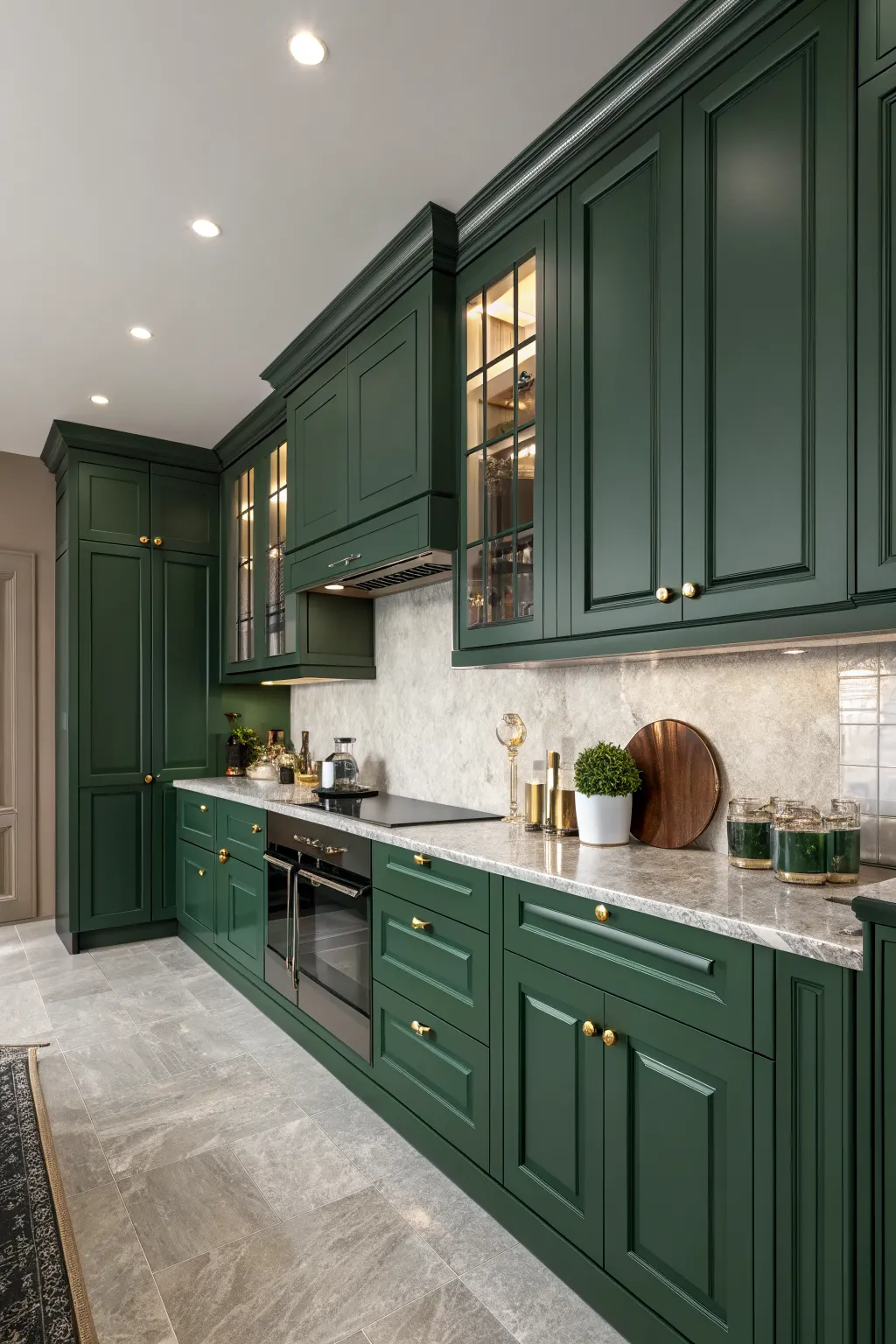 25 Kitchen Cabinet Color Ideas That Completely Transform a Kitchen Forest Green Cabinets for Bold Character