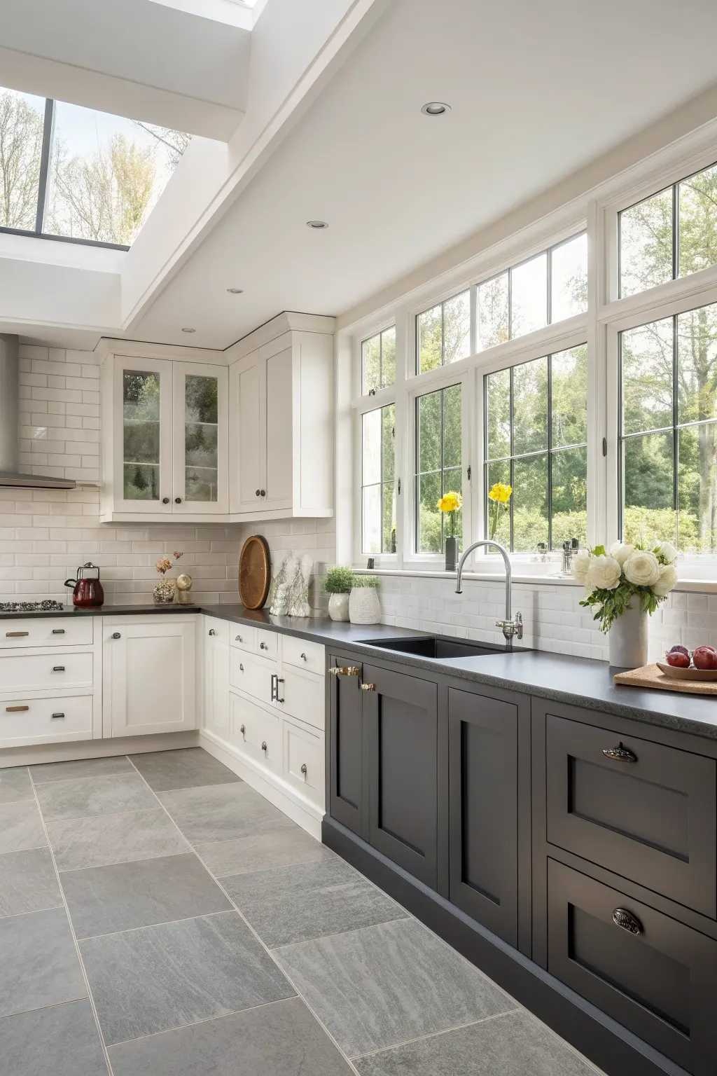 25 Kitchen Cabinet Color Ideas That Completely Transform a Kitchen Two-Tone Cabinets with White Uppers and Dark Lowers