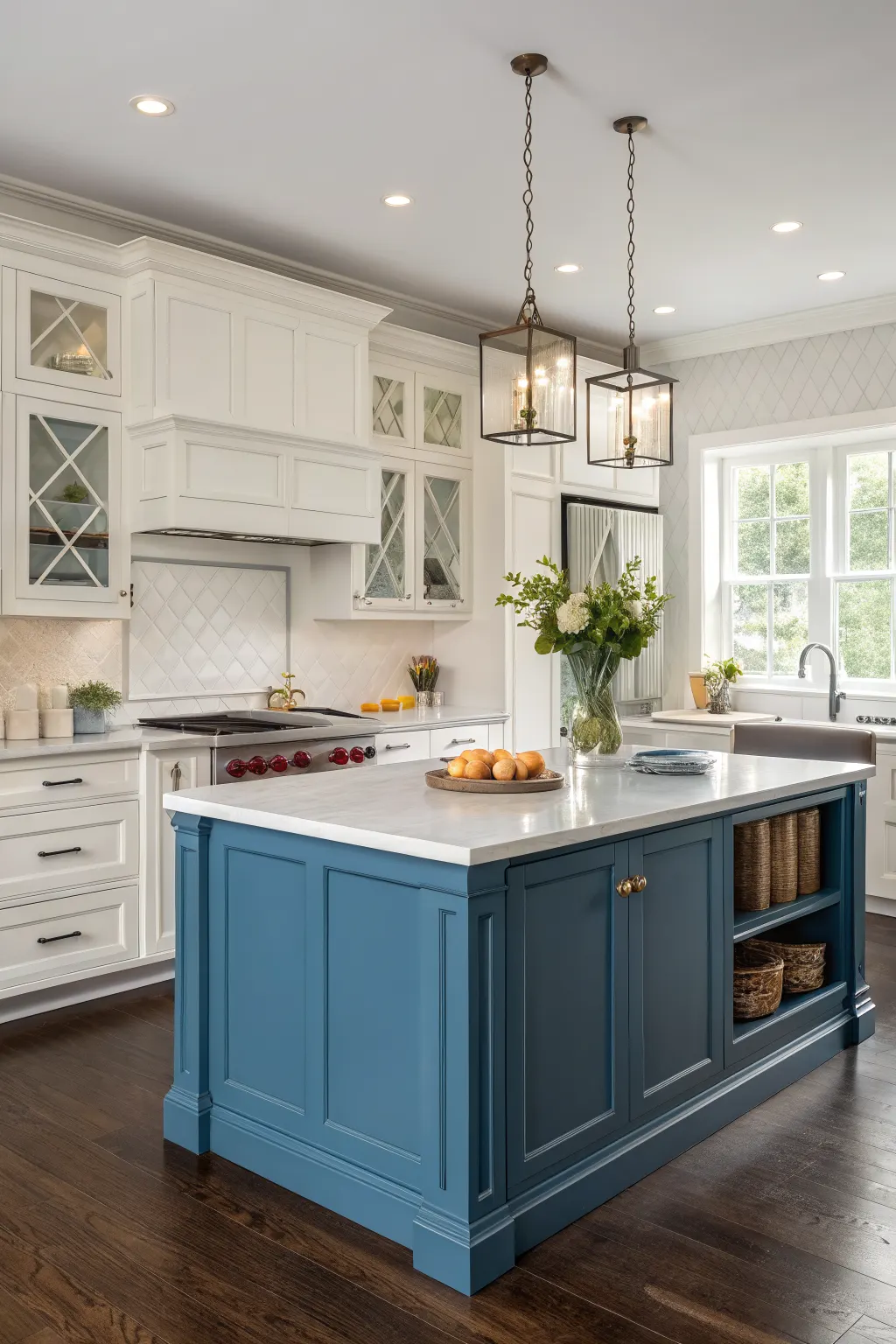 25 Kitchen Cabinet Color Ideas That Completely Transform a Kitchen Contrasting Kitchen Island Color for a Focal Point